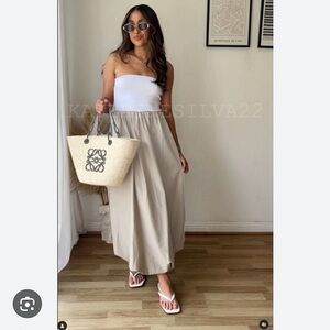 Zara COMBINATION BALLOON DRESS